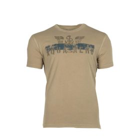 Arma Y9TOO7482 Bej-B2 Bisiklet Yaka Erkek T-shirt