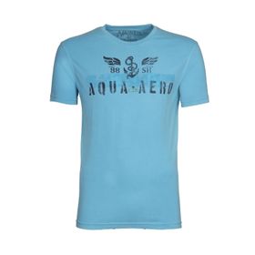 Arma Y9TOO7482 Turkuaz-T1 Bisiklet Yaka Erkek T-shirt