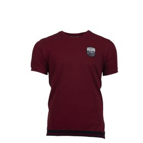 Arma Y9TOO7506 Bordo-B1 Regular Fit Bisiklet Yaka Erkek T-shirt