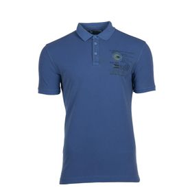 Arma Y9TYO7337 Saks Mavisi Polo Yaka Erkek T-shirt