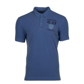 Arma Y9TYO7338 Saks Mavisi-SM1 Polo Yaka Erkek T-shirt