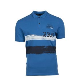 Arma Y9TYO7979 Mavi Polo Yaka Erkek T-shirt