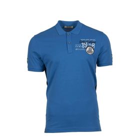 Arma Y9TYO7985 Mavi-M7 Polo Yaka Slim Fit Erkek T-shirt