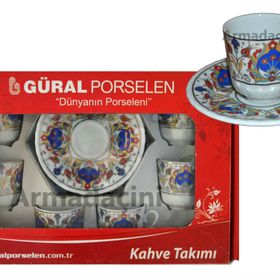 Armada AR 681 Çini Karanfil Altın Yaldızlı Fincan Takımı