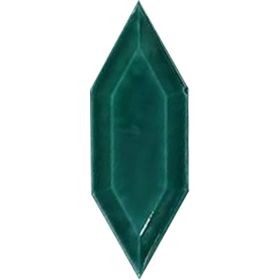 Armada Çini 05x15 cm Metro Yaprak Desen Yeşil Çini Seramik Karo