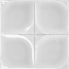 Armada Çini 12.5x12.5 cm Defakto Beyaz Model Çini Seramik Karo