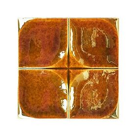Armada Çini 12.5x12.5 cm Defakto Karamel Model Çini Seramik Karo