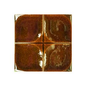Armada Çini 12.5x12.5 cm Defakto Karamel Model Çini Seramik Karo