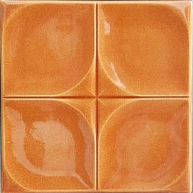 Armada Çini 12.5x12.5 cm Defakto Karamel Model Çini Seramik Karo