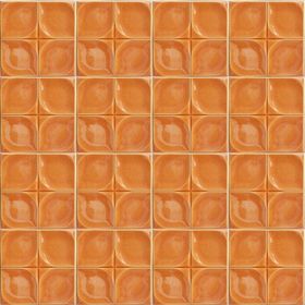 Armada Çini 12.5x12.5 cm Defakto Karamel Model Çini Seramik Karo