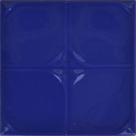 Armada Çini 12.5x12.5 cm Defakto Kobalt Model Çini Seramik Karo