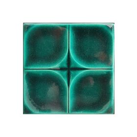 Armada Çini 12.5x12.5 cm Defakto Yeşil Model Çini Seramik Karo
