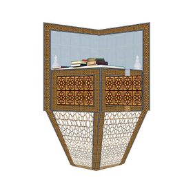 Armada Çini 120x160 Sarı Kahve Beyaz Cami Kürsüsü