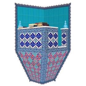 Armada Çini 120x160 Turkuaz Köşeli Cami Kürsüsü