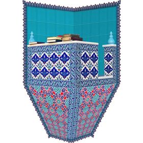 Armada Çini 120x160 Turkuaz Köşeli Cami Kürsüsü