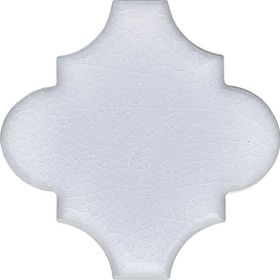 Armada Çini 12x12 Ottoman Düz Arabesk Beyaz Çini Karo Seramik
