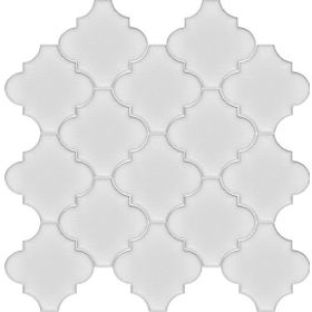 Armada Çini 12x12 Ottoman Düz Arabesk Beyaz Çini Karo Seramik