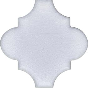 Armada Çini 12x12 Ottoman Düz Arabesk Beyaz Çini Karo Seramik