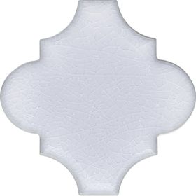 Armada Çini 12x12 Ottoman Düz Arabesk Beyaz Çini Karo Seramik