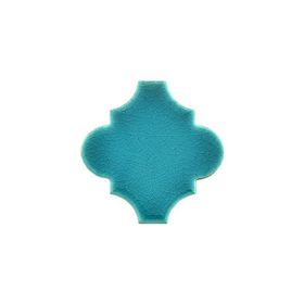 Armada Çini 12x12 Ottoman Düz Arabesk Turkuaz Çini Karo Seramik