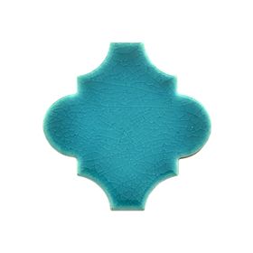 Armada Çini 12x12 Ottoman Düz Arabesk Turkuaz Çini Karo Seramik