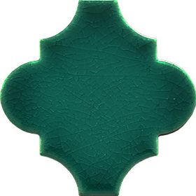 Armada Çini 12x12 Ottoman Düz Arabesk Yeşil Çini Karo Seramik