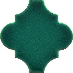 Armada Çini 12x12 Ottoman Düz Arabesk Yeşil Çini Karo Seramik