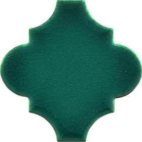 Armada Çini 12x12 Ottoman Düz Arabesk Yeşil Çini Karo Seramik