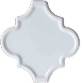 Armada Çini 12x12 Ottoman Rölyefli Arabesk Beyaz Çini Karo Seramik