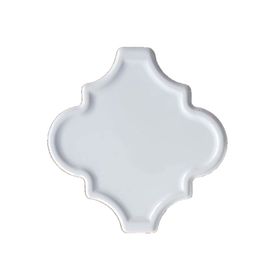 Armada Çini 12x12 Ottoman Rölyefli Arabesk Beyaz Çini Karo Seramik