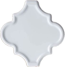 Armada Çini 12x12 Ottoman Rölyefli Arabesk Beyaz Çini Karo Seramik