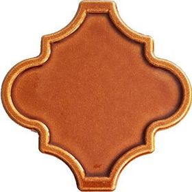 Armada Çini 12x12 Ottoman Rölyefli Arabesk Karamel Çini Karo Seramik