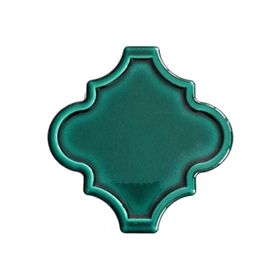 Armada Çini 12x12 Ottoman Rölyefli Arabesk Yeşil Çini Seramik Karo