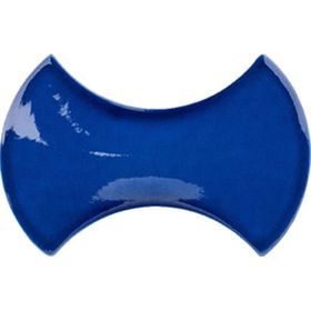 Armada Çini 12x20 cm Kemik Kobalt Şekilli Çini Seramik Karo
