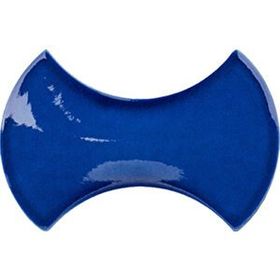 Armada Çini 12x20 cm Kemik Kobalt Şekilli Çini Seramik Karo