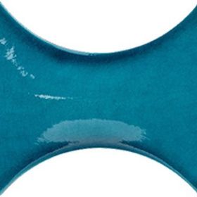 Armada Çini 12x20 cm Kemik Turkuaz Şekilli Çini Seramik Karo