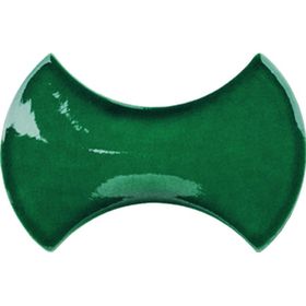 Armada Çini 12x20 cm Kemik Yeşil Şekilli Seramik Karo
