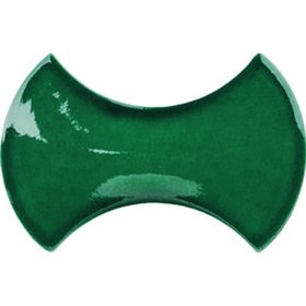 Armada Çini 12x20 cm Kemik Yeşil Şekilli Seramik Karo