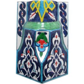 Armada Çini 14x20 El Dekoru Renkli Sütunce Başlık