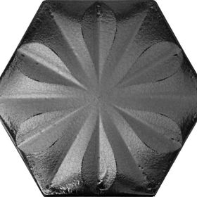 Armada Çini 15x17 cm Çiçekli Mat metalik Altıgen Seramik