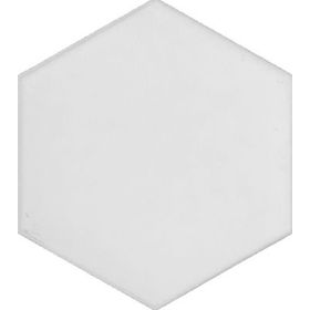 Armada Çini 15x17 cm Düz Beyaz Altıgen Desen Çini Seramik Karo