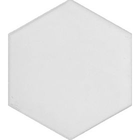 Armada Çini 15x17 cm Düz Beyaz Altıgen Desen Çini Seramik Karo