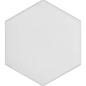 Armada Çini 15x17 cm Düz Beyaz Altıgen Desen Çini Seramik Karo