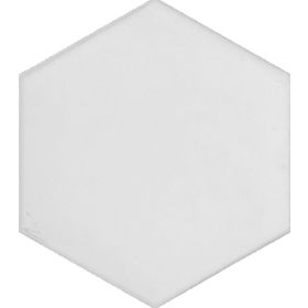Armada Çini 15x17 cm Düz Beyaz Altıgen Desen Çini Seramik Karo