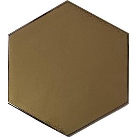 Armada Çini 15x17 cm Düz Bronz Altıgen Seramik