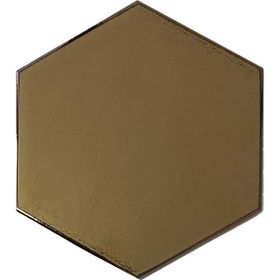 Armada Çini 15x17 cm Düz Bronz Altıgen Seramik