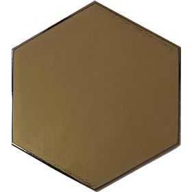 Armada Çini 15x17 cm Düz Bronz Altıgen Seramik