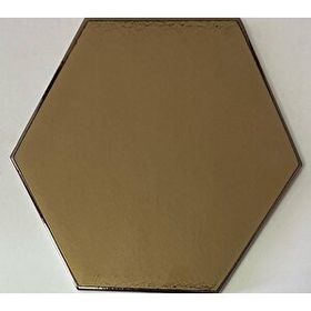 Armada Çini 15x17 cm Düz Bronz Altıgen Seramik