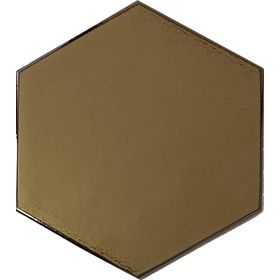 Armada Çini 15x17 cm Düz Bronz Altıgen Seramik