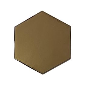 Armada Çini 15x17 cm Düz Bronz Altıgen Seramik